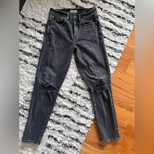 AE Distressed Black Women Jeans